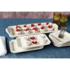7 Pieces Antique White Platter and Plate Serving Set - Image 2