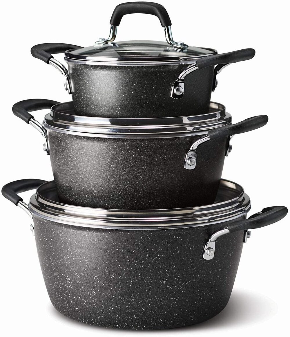 Tramontina stackable 6 - pieces cookware set