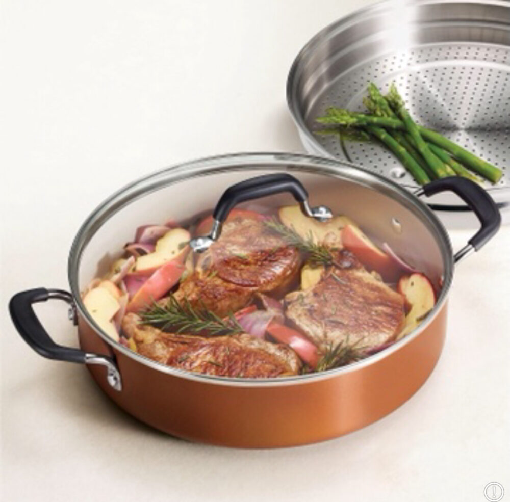 5.5 Quart Nonstick Pan- Assorted Colours - Image 3