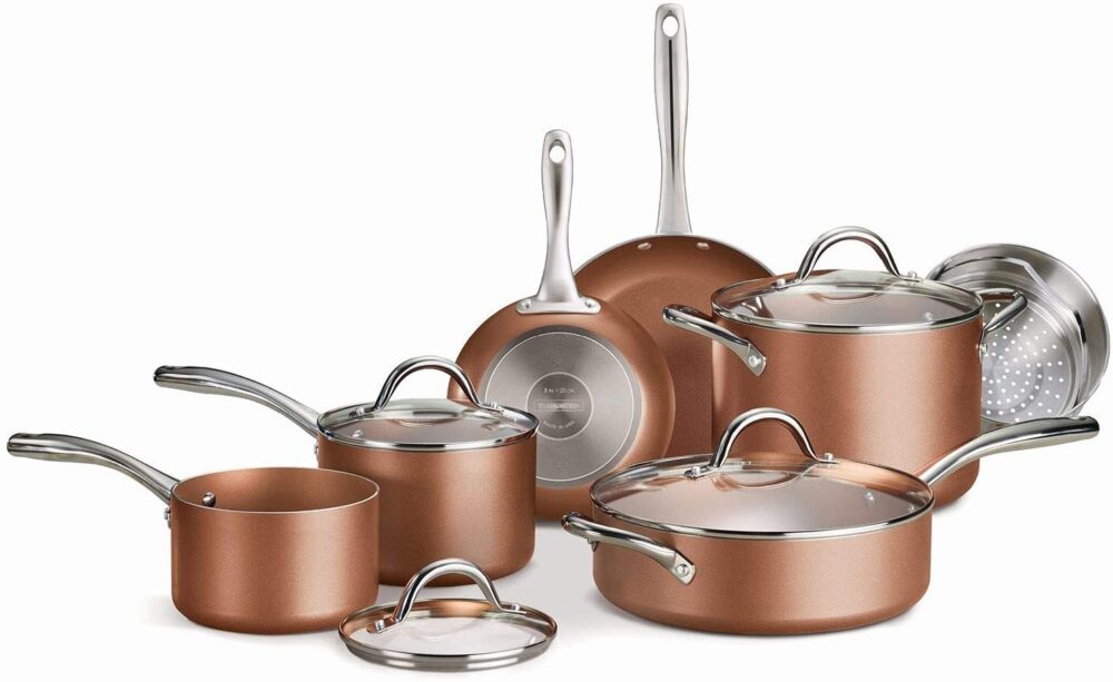 TRAMONTINA COOKWARE SET 11PIECE
