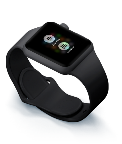 Black apple watch