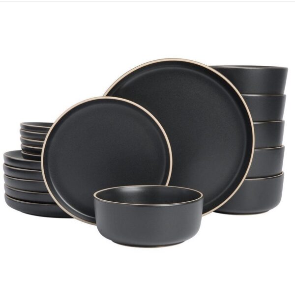 Gibson Home Everyday Essential 18 Piece Dinnerware Set, Service for 6