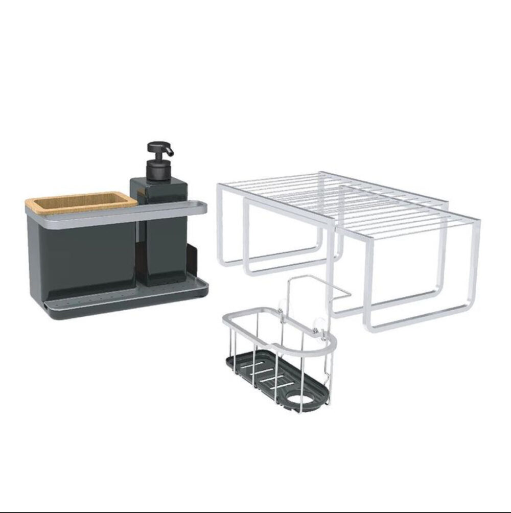 Members Mark 5 Piece Aluminium Sink Organizer Set - Image 2