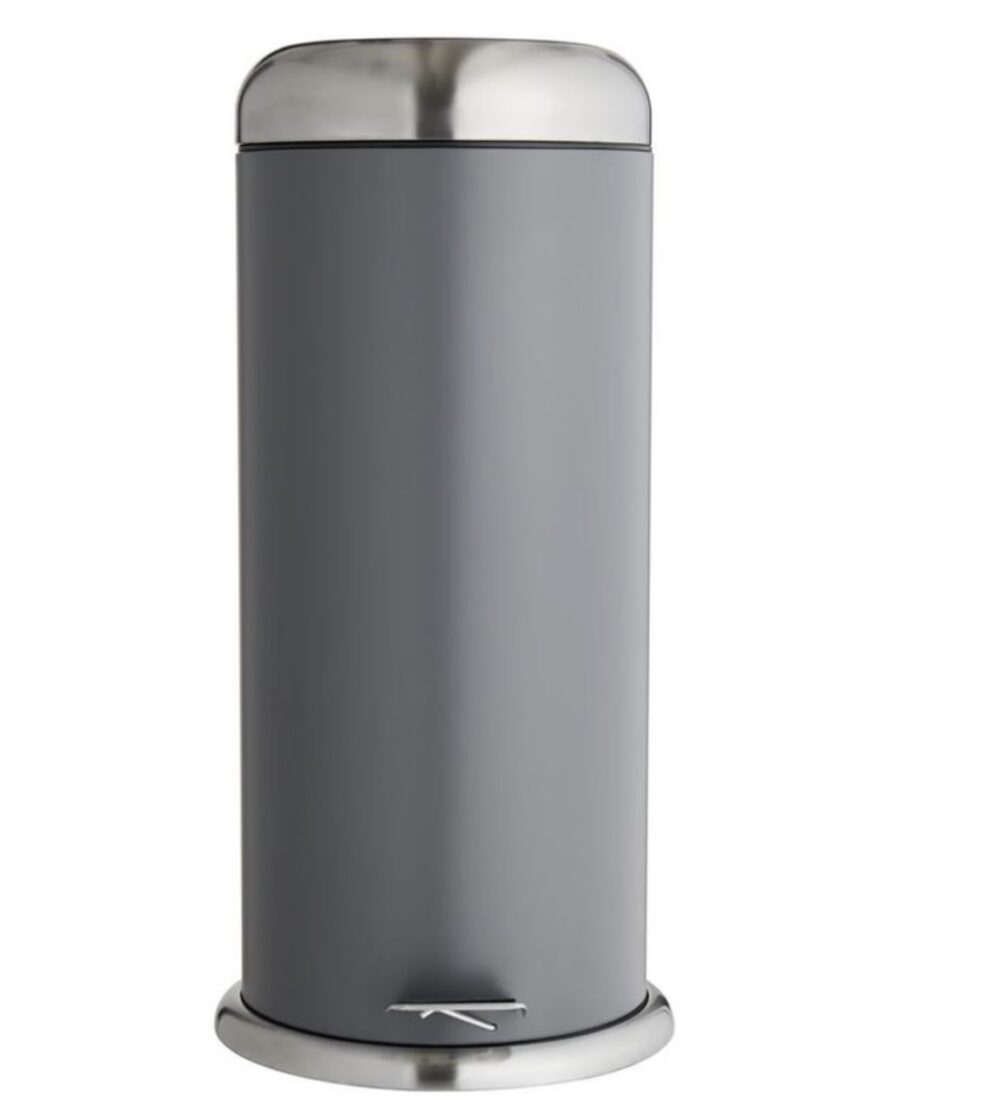 30 litre Pedal Bin- Black, Grey and Cream - Image 3