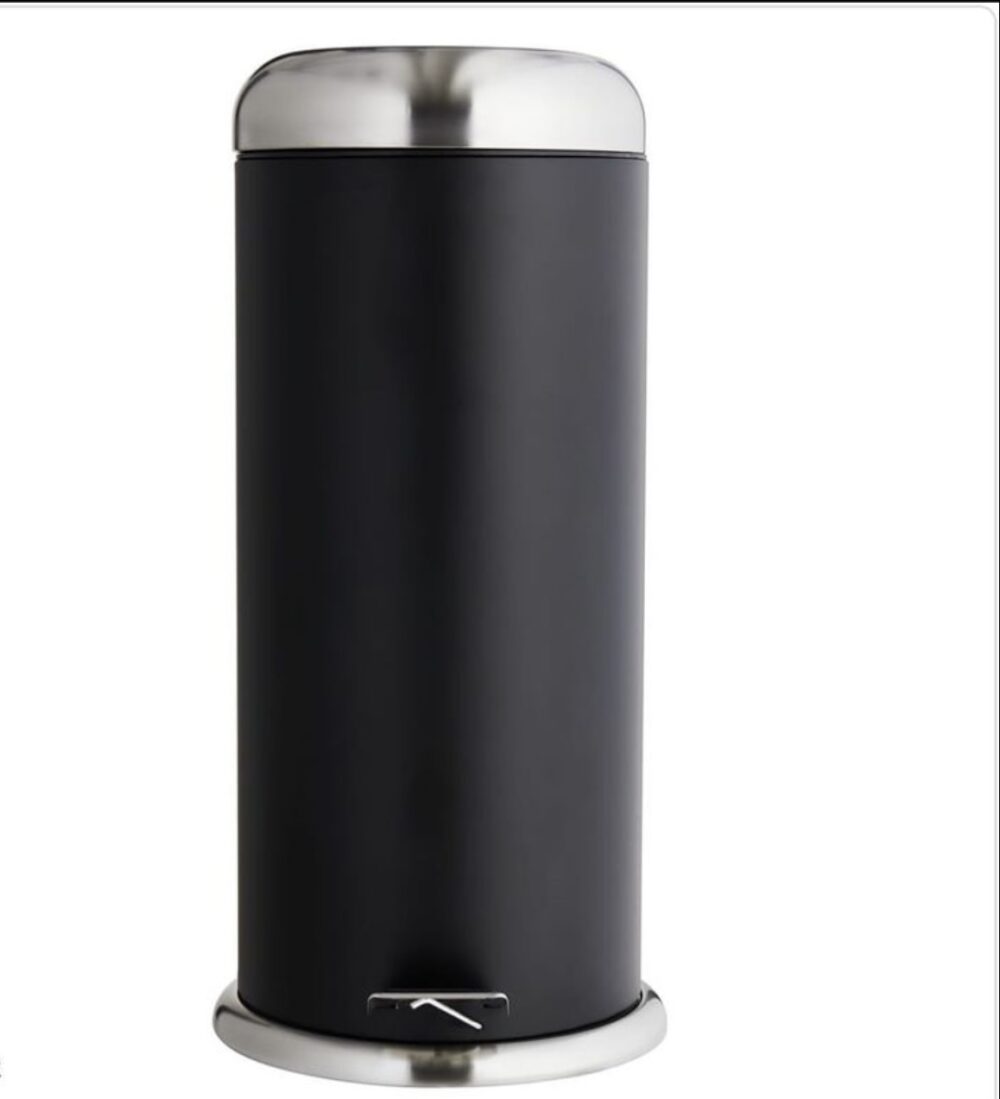 30 litre Pedal Bin- Black, Grey and Cream - Image 2