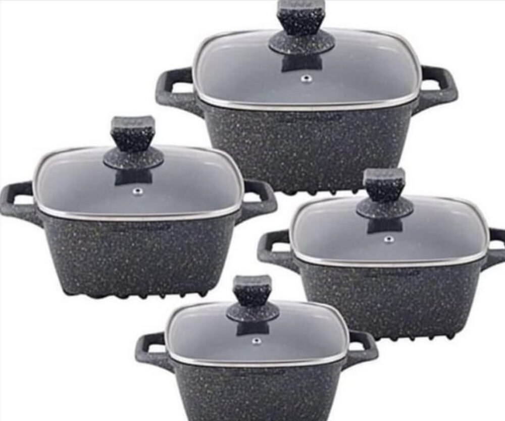 Marbell  Diecast Square  Stockpot 4pc - Image 4