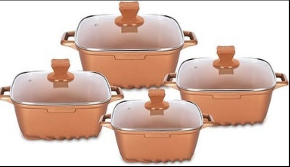 Marbell  Diecast Square  Stockpot 4pc - Image 3