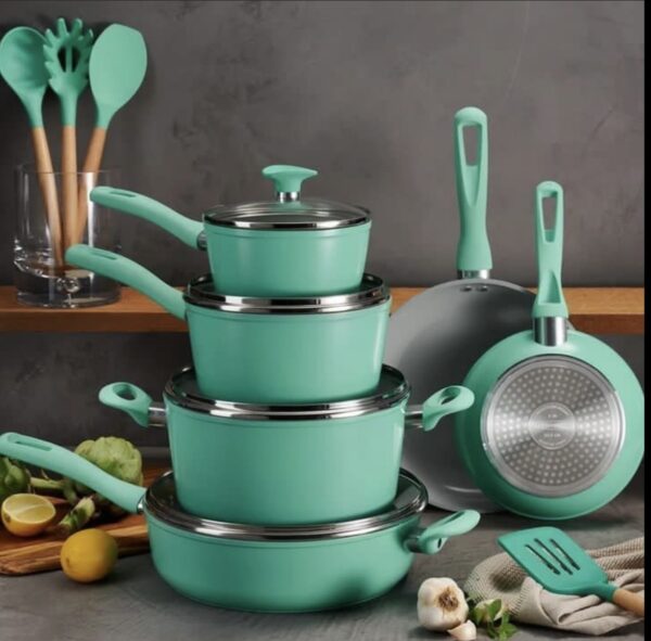 Tramontina 14 pc Ceramic induction ready cookware set