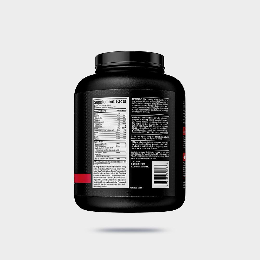 Nitro Tech, Ripped, Ultimate Protein Weight Loss Formula, Chocolate Fudge Brownie Image 3