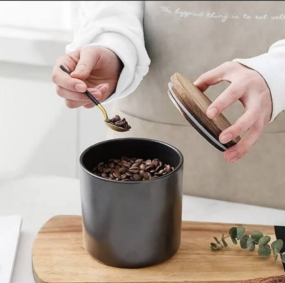 Member's Mark 4-piece Canister With Acacia Wood Lid Set, pick colour - Image 3