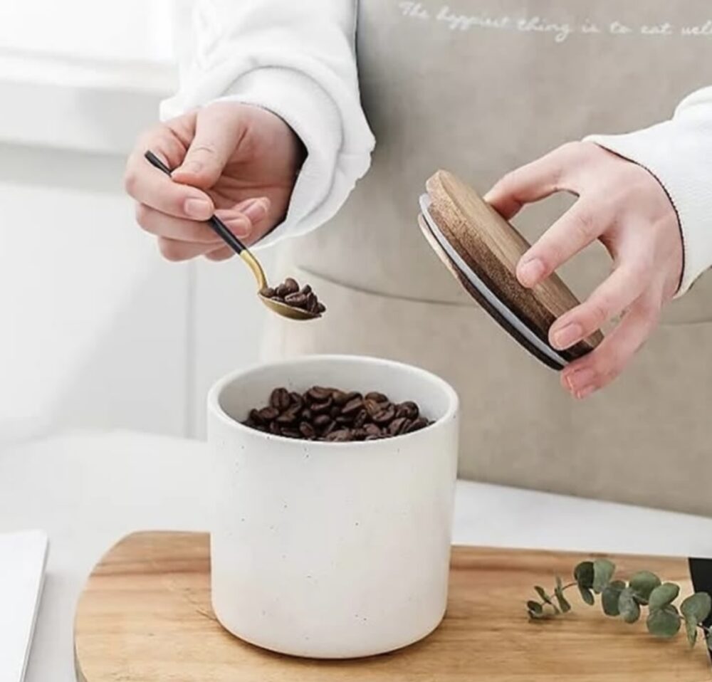 Member's Mark 4-piece Canister With Acacia Wood Lid Set, pick colour - Image 5