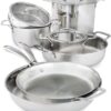 Belgique Stackable 10-Pc. Stainless Steel Cookware Set
