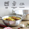 5pc Octan SQ Professional Galaxis Aluminium Karahi Set - Image 4