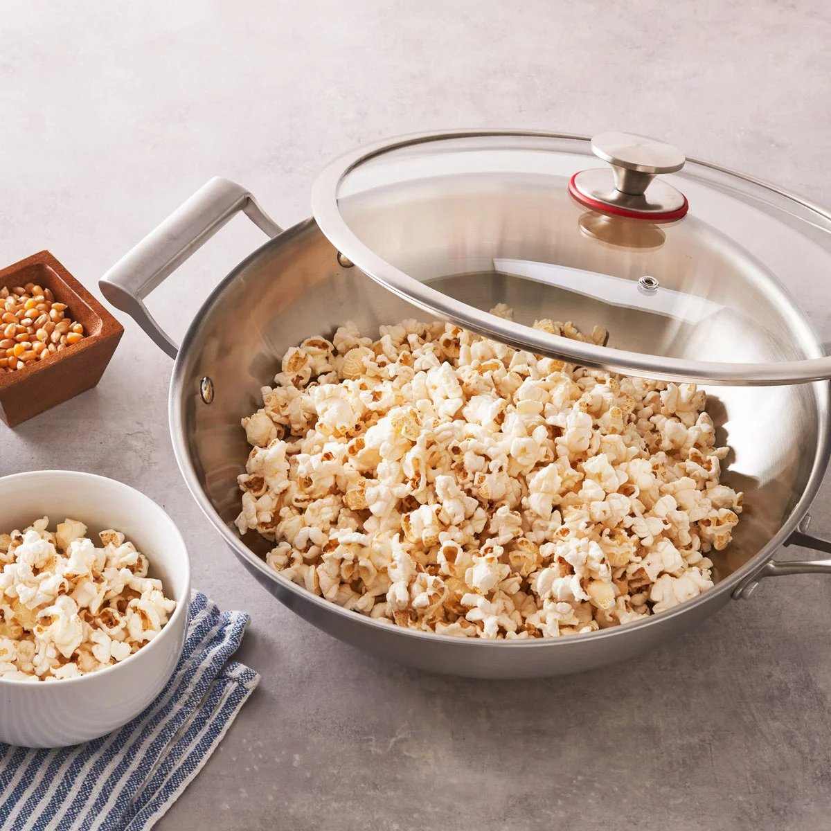 MIU Stainless Steel 34cm Wok & Utensil Image 4