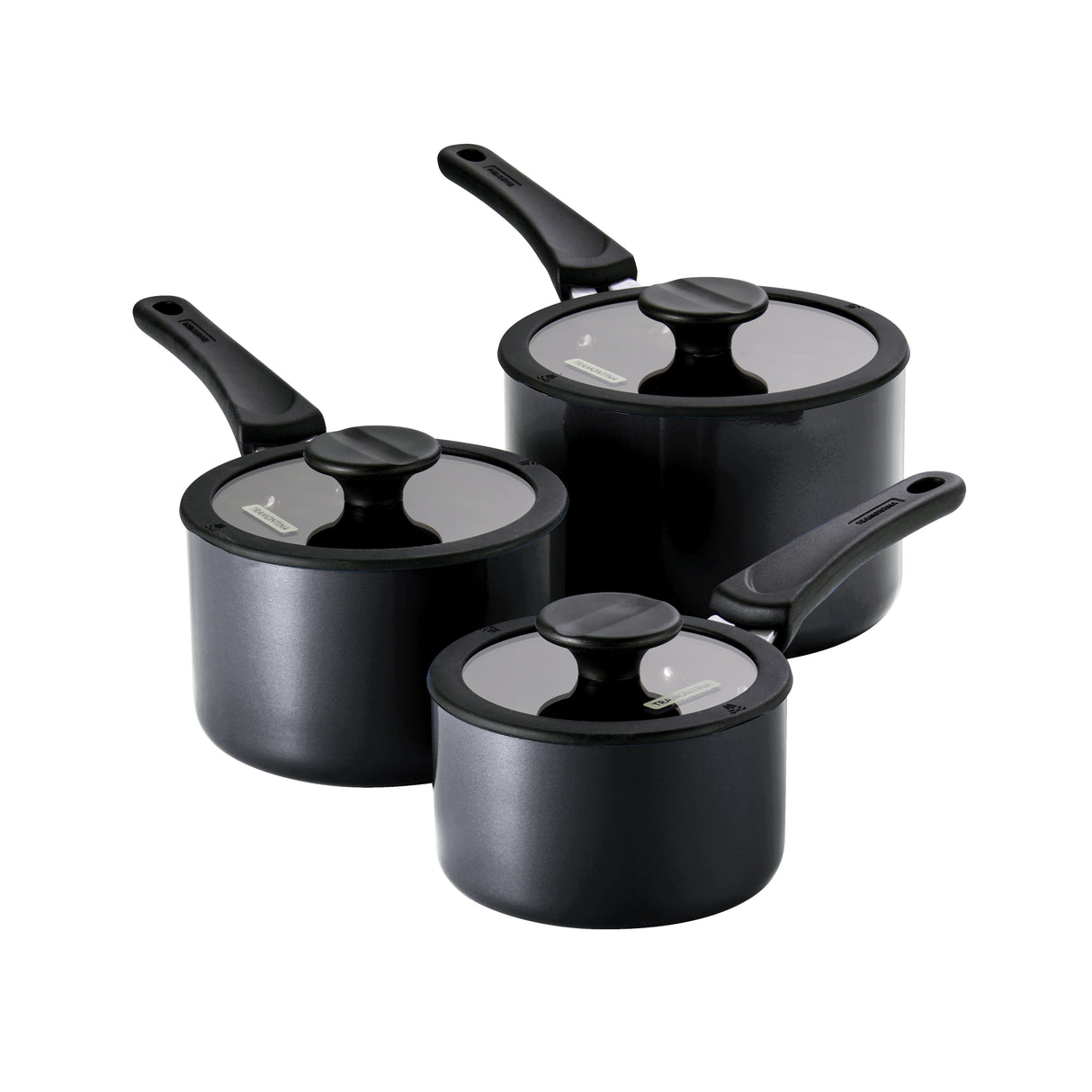 Nesting 6 Piece Nonstick Sauce Pan Set Grey Image 5