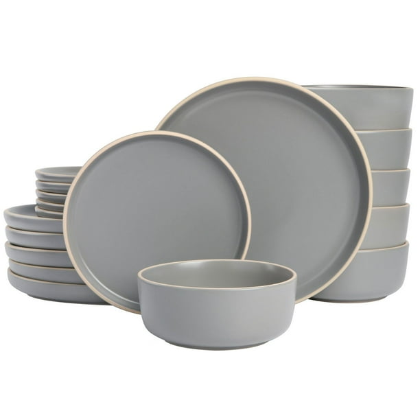 Gibson Home 18 Piece Everyday Essential Coupe Dinnerware Set