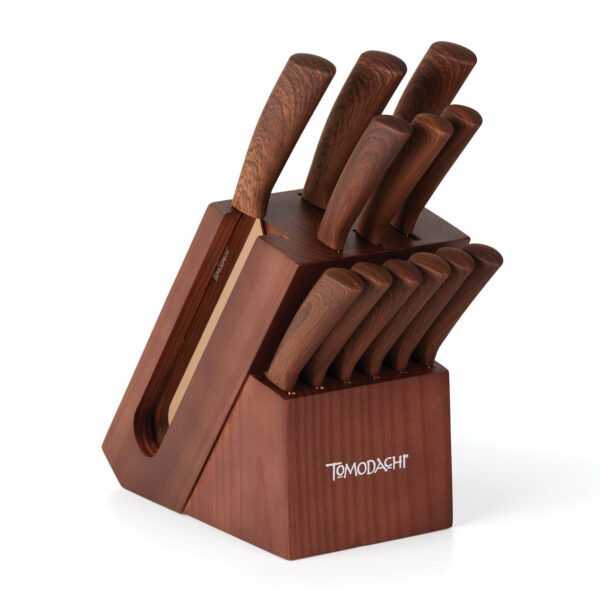 Hampton Forge Raintree Copper 13 Piece Cutlery Block Set