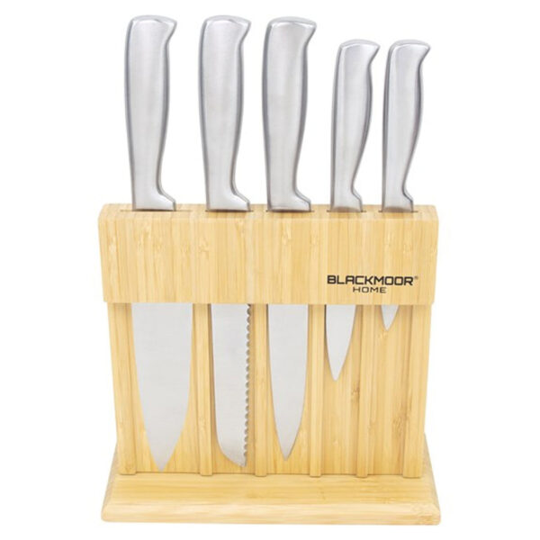 Blackmoor Bamboo Pro Knife Block Set 5 Piece |