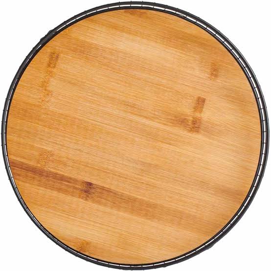 Wilko Wooden Tray With Metal Handles