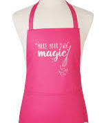Multi colour, Rectangle Cooksmart Make Your Own Magic Apron Pink