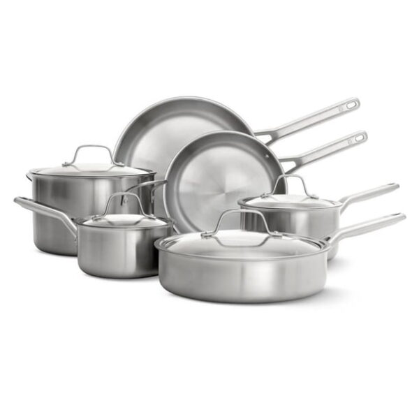Calphalon Stainless Steel 10 Piece Triply Cookware Set