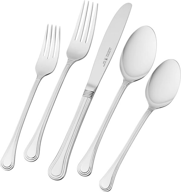 HENCKELS Astley 20 piece Flatware Set, 18/10 Stainless Steel, Silver