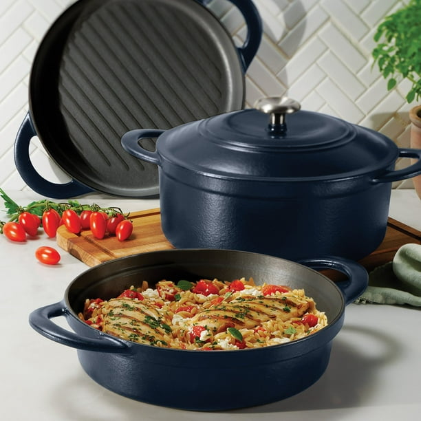 Tramontina 4 Pcs Enamelled Cast Iron Nesting Cookware Set Image 5