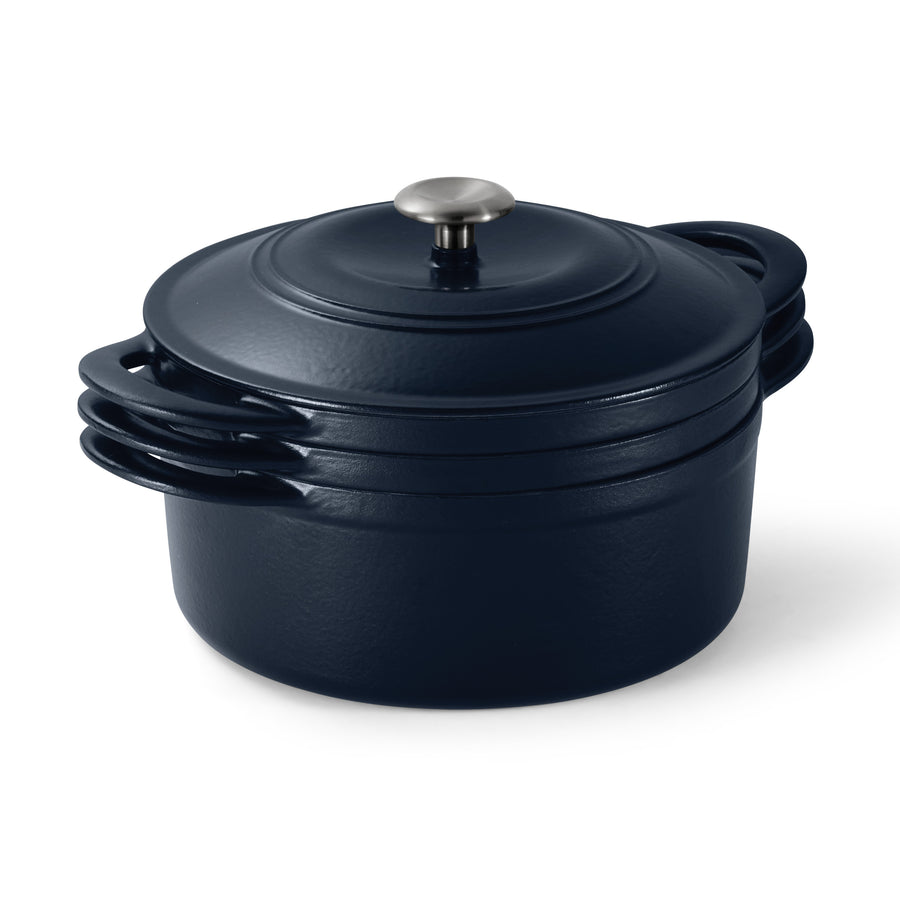 Tramontina 4 Pcs Enamelled Cast Iron Nesting Cookware Set Image 3