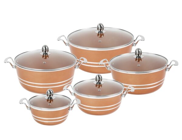 Mianra Seramiq Stockpot Set 5pc Axinite Cookware Set